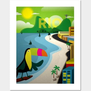 Vintage Travel Poster - Rio De Janeiro Posters and Art